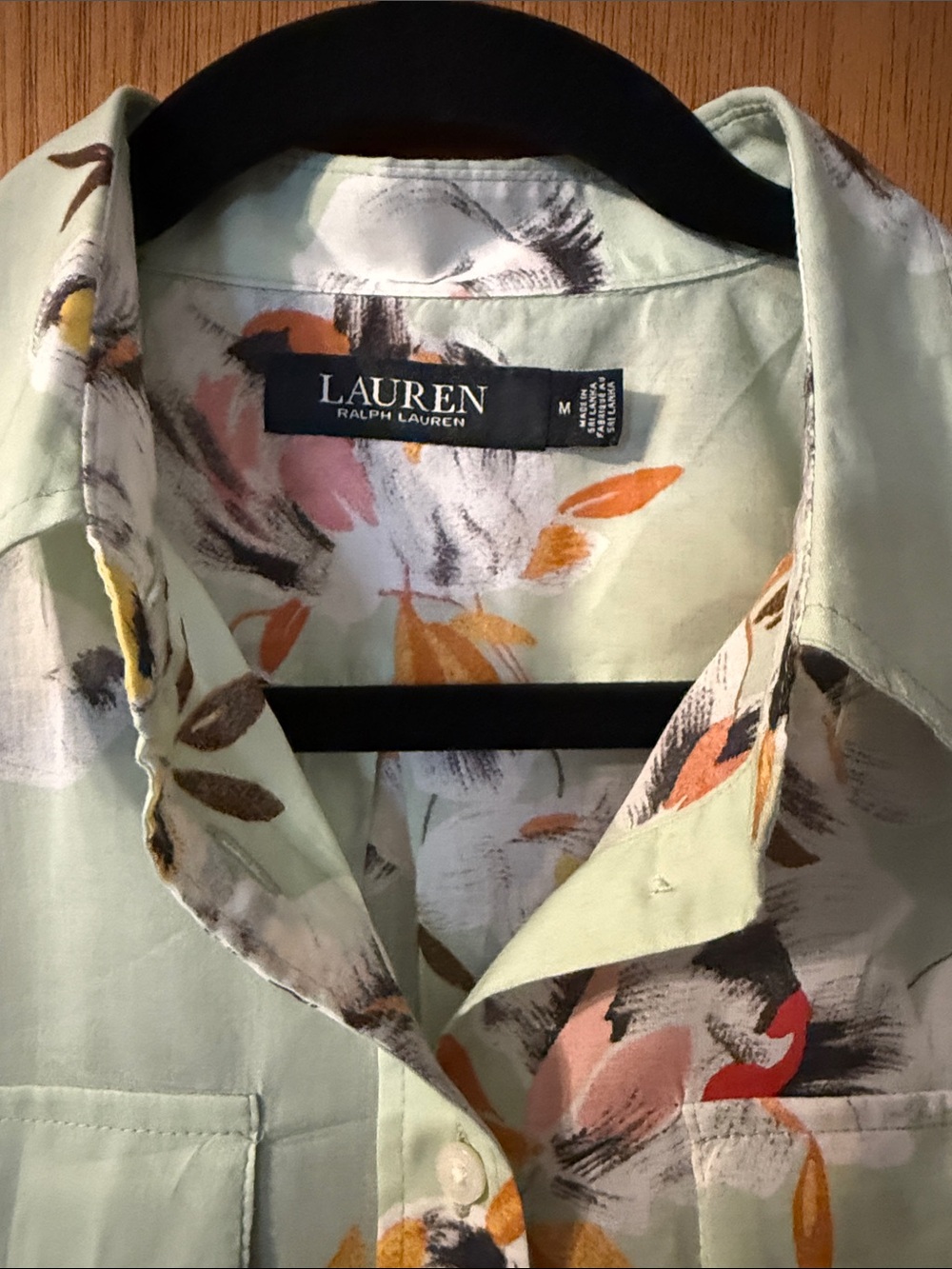 ⭐️NEW⭐️ Ralph Lauren Mint Floral Blouse - Picture 5 of 5